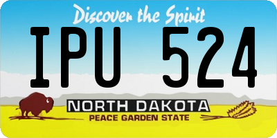 ND license plate IPU524