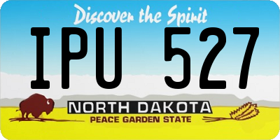 ND license plate IPU527