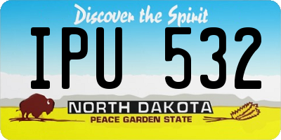 ND license plate IPU532