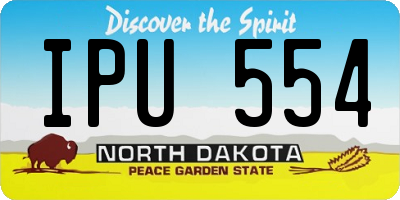 ND license plate IPU554