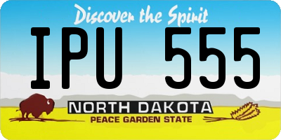 ND license plate IPU555