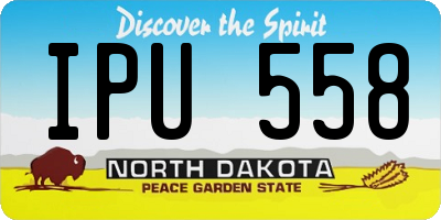 ND license plate IPU558