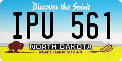 ND license plate IPU561