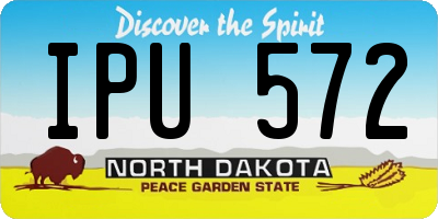 ND license plate IPU572