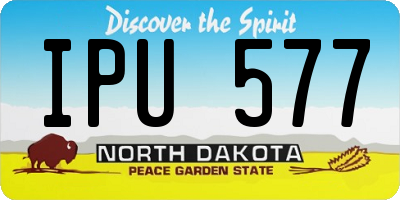 ND license plate IPU577