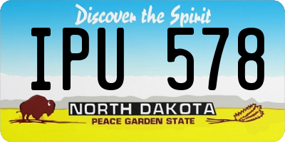 ND license plate IPU578