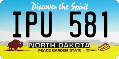 ND license plate IPU581