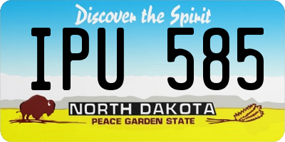 ND license plate IPU585