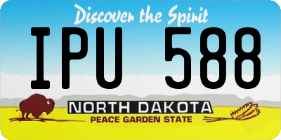 ND license plate IPU588