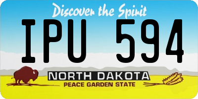 ND license plate IPU594