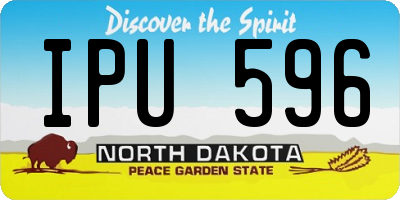 ND license plate IPU596