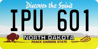 ND license plate IPU601
