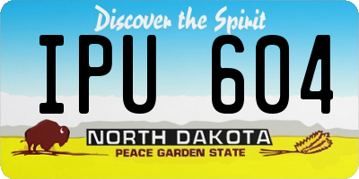 ND license plate IPU604