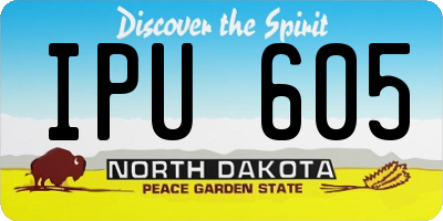 ND license plate IPU605