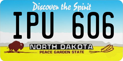 ND license plate IPU606