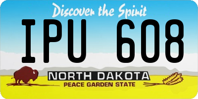 ND license plate IPU608