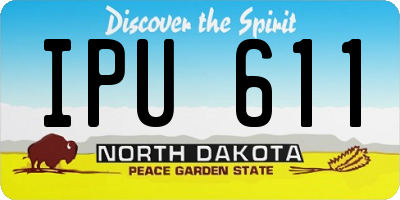 ND license plate IPU611