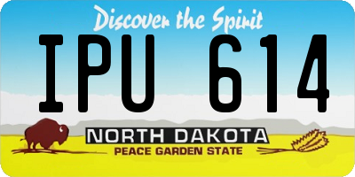 ND license plate IPU614