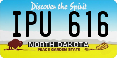 ND license plate IPU616