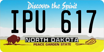 ND license plate IPU617