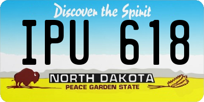 ND license plate IPU618