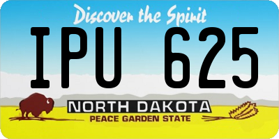 ND license plate IPU625