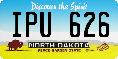 ND license plate IPU626