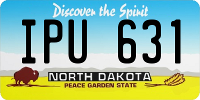 ND license plate IPU631