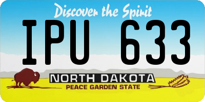 ND license plate IPU633