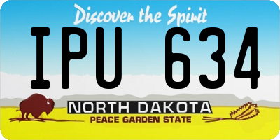 ND license plate IPU634