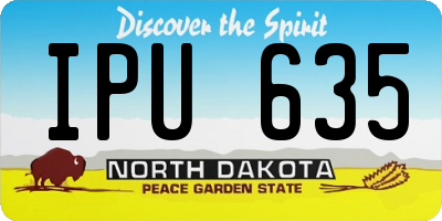 ND license plate IPU635