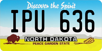ND license plate IPU636