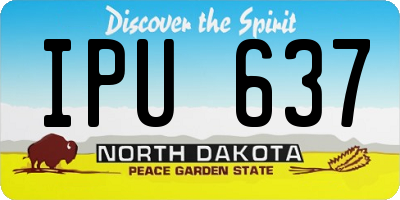 ND license plate IPU637