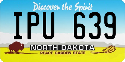 ND license plate IPU639