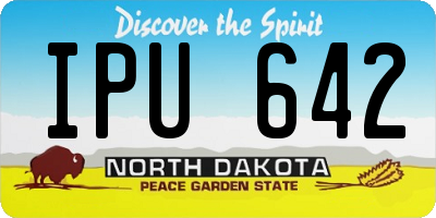 ND license plate IPU642