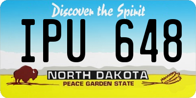 ND license plate IPU648