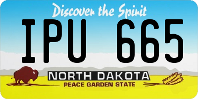ND license plate IPU665