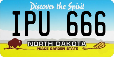 ND license plate IPU666