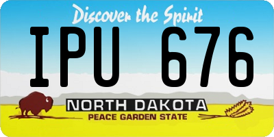 ND license plate IPU676