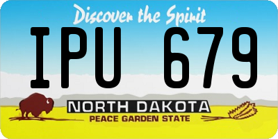 ND license plate IPU679