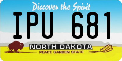 ND license plate IPU681