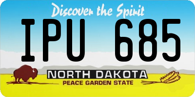 ND license plate IPU685