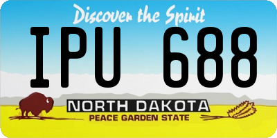 ND license plate IPU688