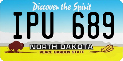 ND license plate IPU689