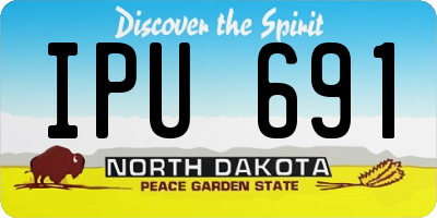 ND license plate IPU691