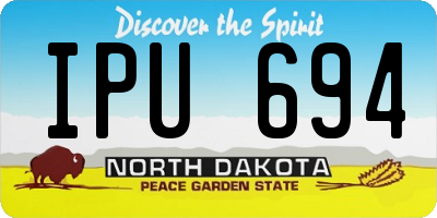 ND license plate IPU694