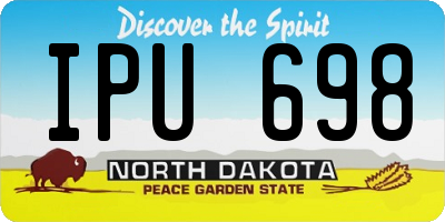 ND license plate IPU698