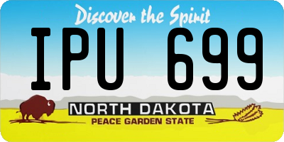 ND license plate IPU699