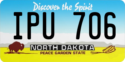 ND license plate IPU706