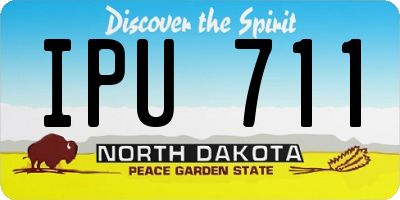 ND license plate IPU711